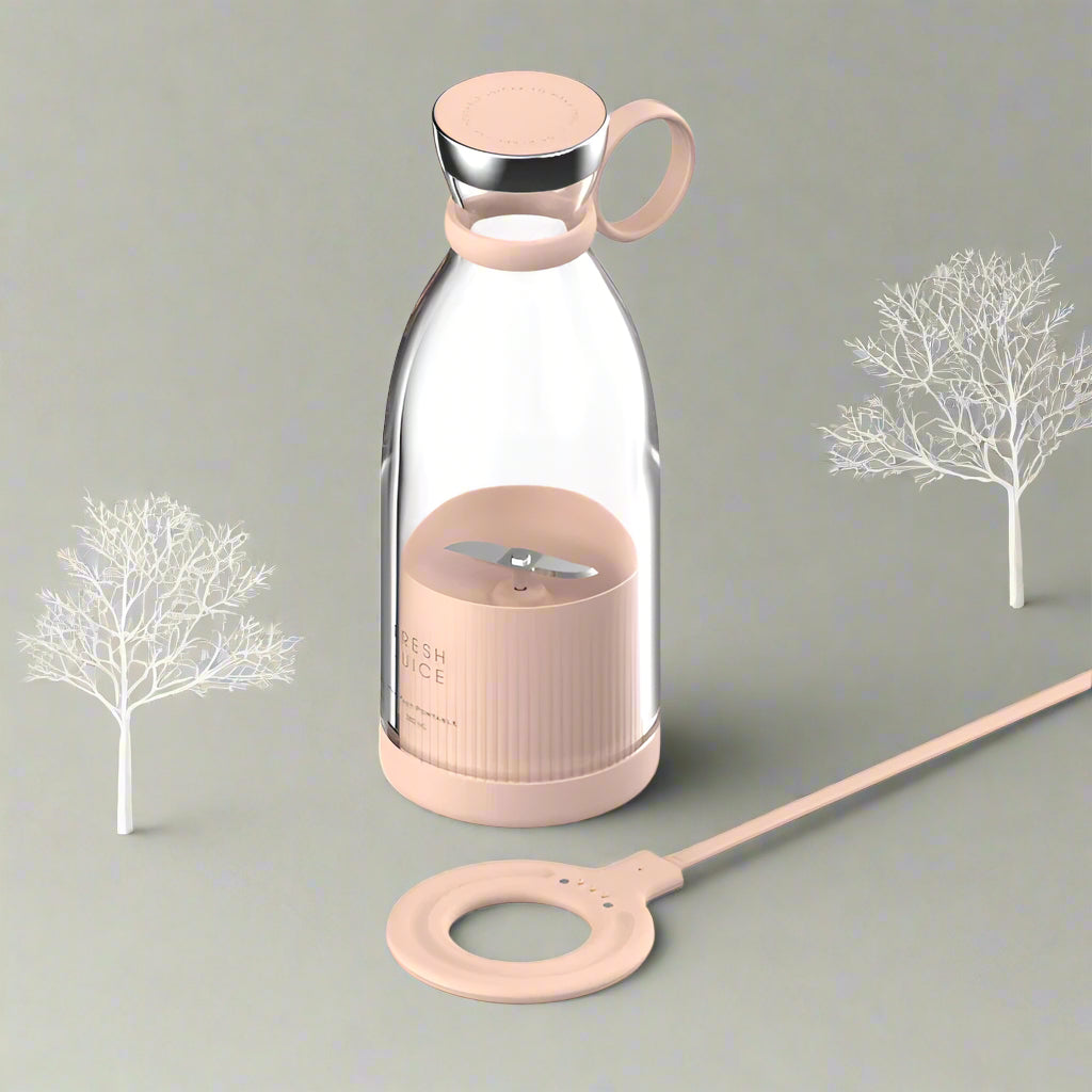 Pink juice blender bottle - used to make juices and milkshakes