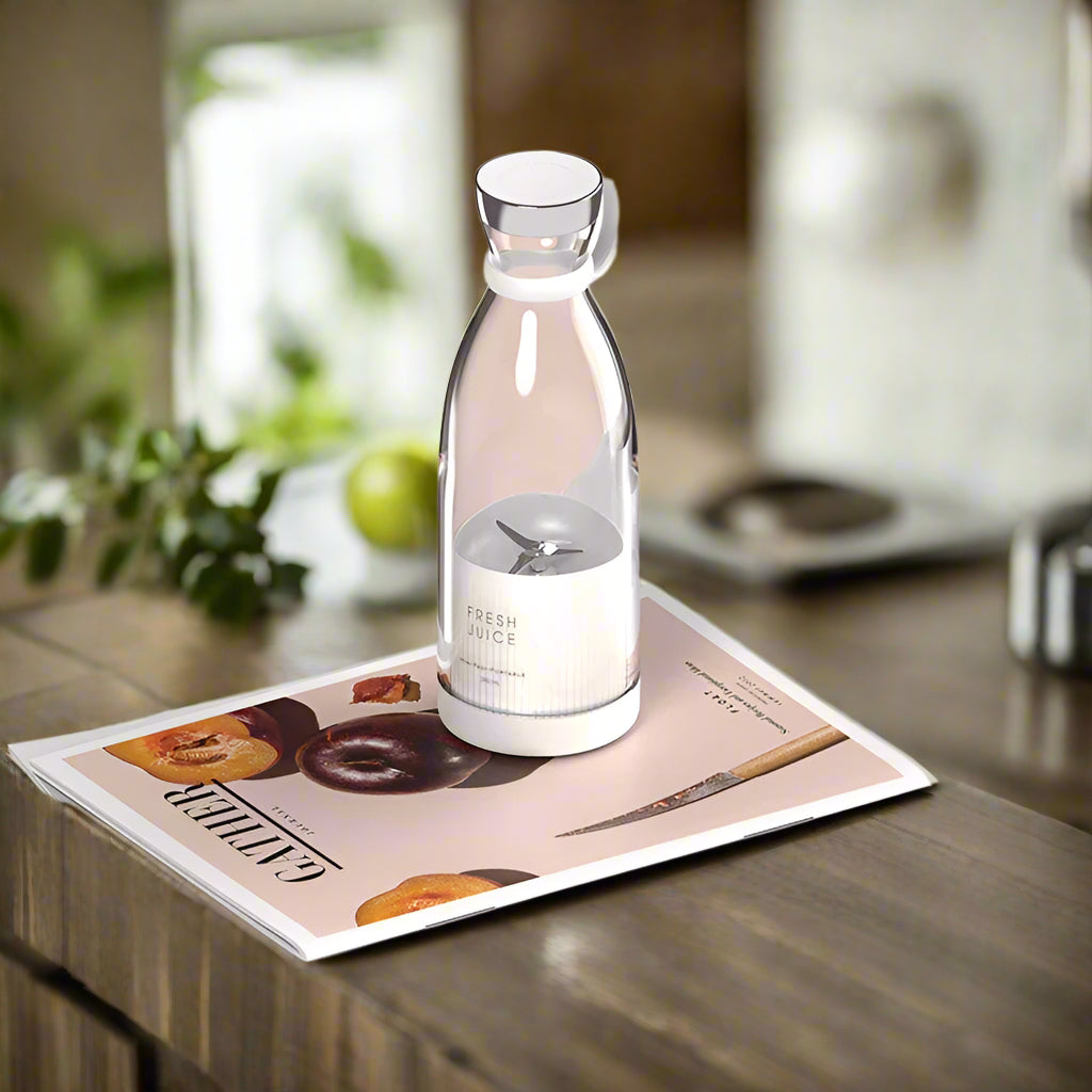 White Juice blender bottle - used to makes fruit juices and milkshake