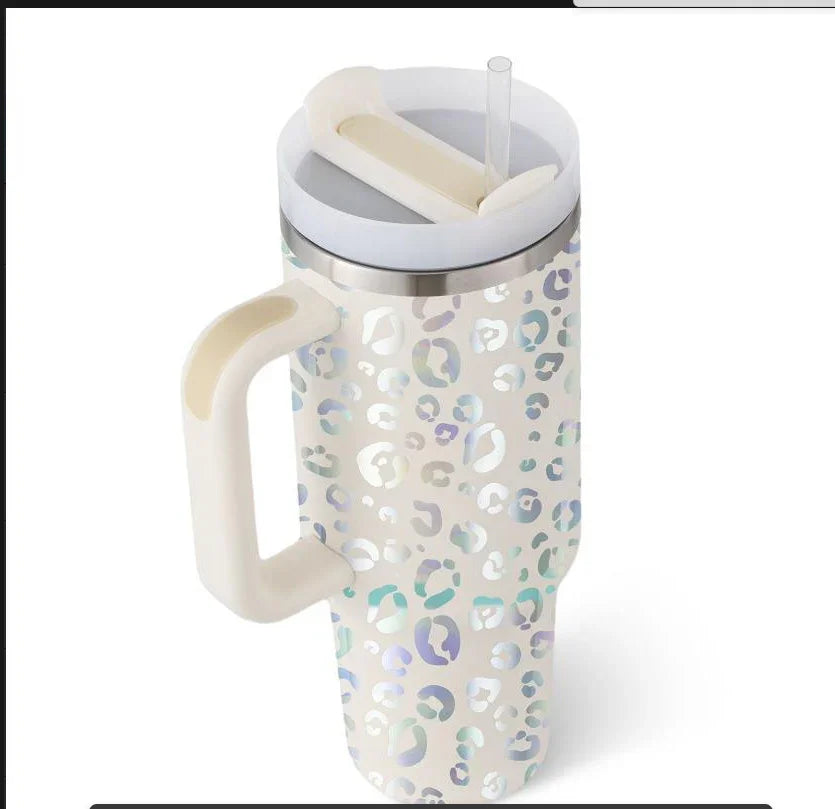 Sippra – 40oz Insulated Tumbler With Handle & Straw